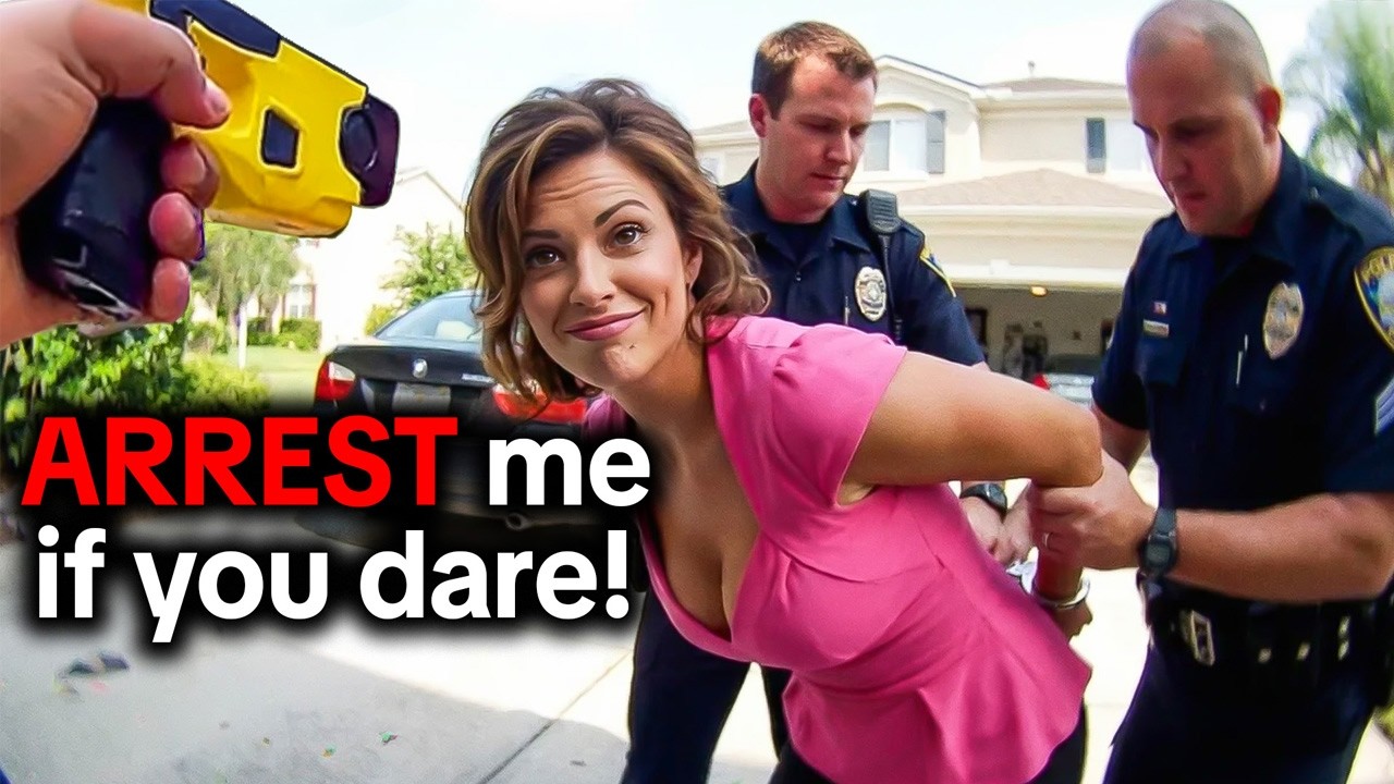 When Dumb Karens Get Instant Karma Showing Their True Colors to No-Nonsense Cops