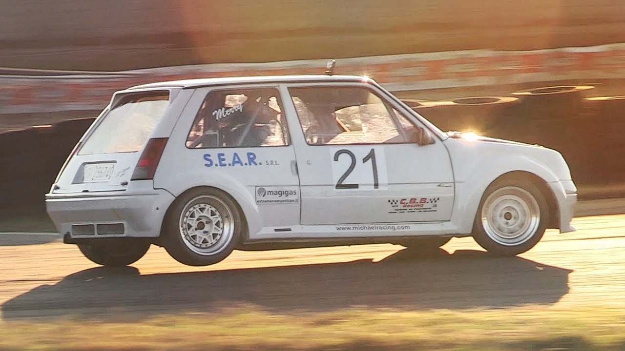 Jump OnBoard a 300hp Renault 5 GT Turbo racing against the clock on track!
