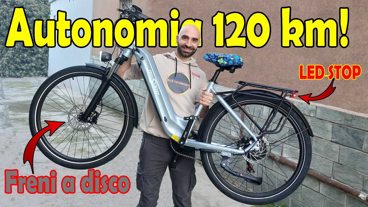 OneSport Electric Bike OT05 per tutte le età! Autonomia 120 KM