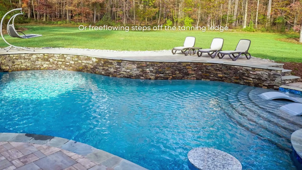 Luxury Custom Pool Step Design Options | Concrete Pool Features