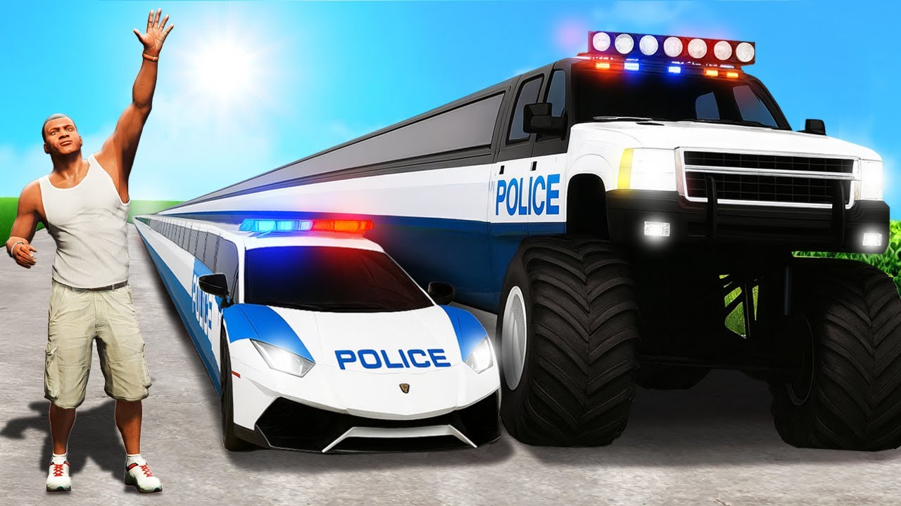 COLECCIONO LOS COCHES DE POLICÍA MÁS LARGOS DE GTA 5!