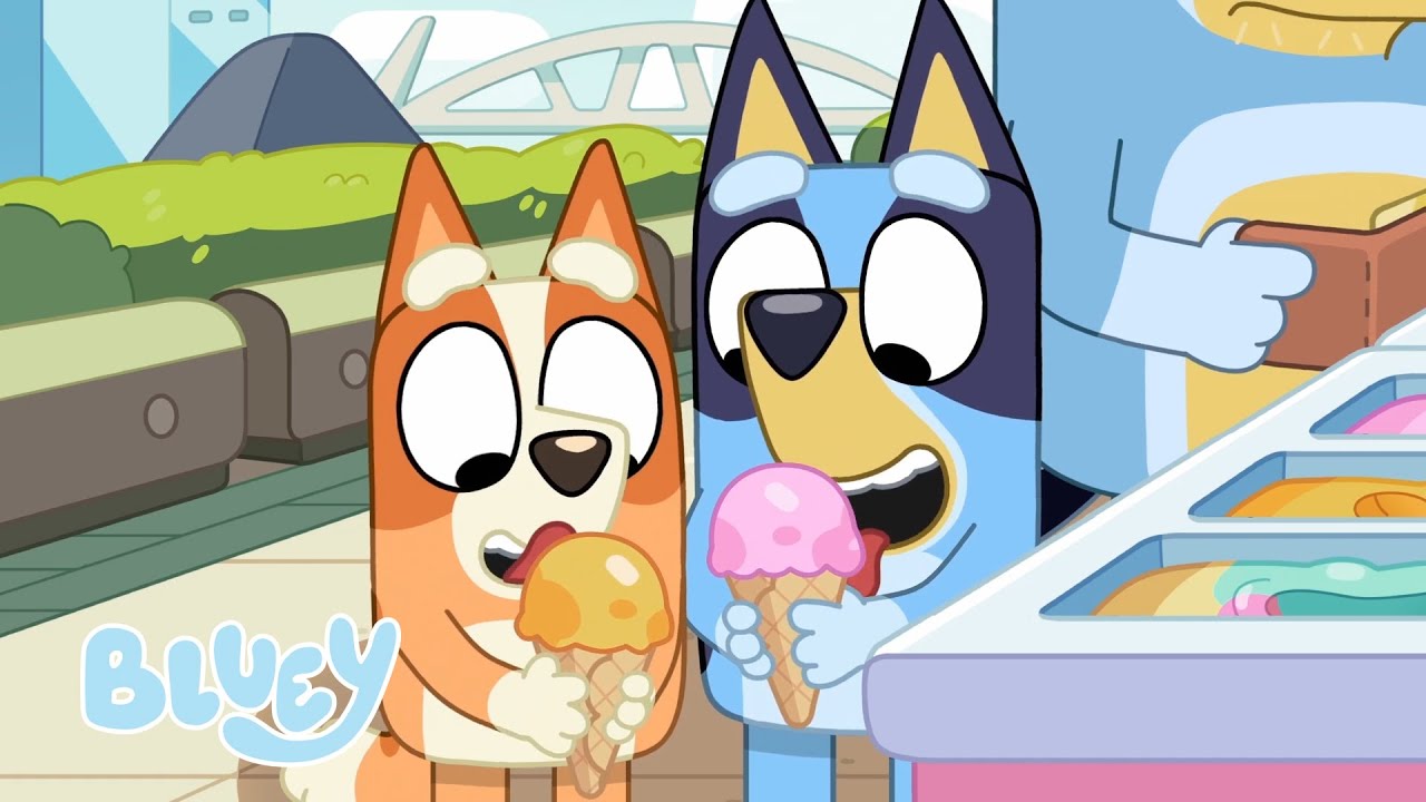 Les glaces | &Eacute;pisode complet | Bluey Fran&ccedil;ais Cha&icirc;ne Officielle