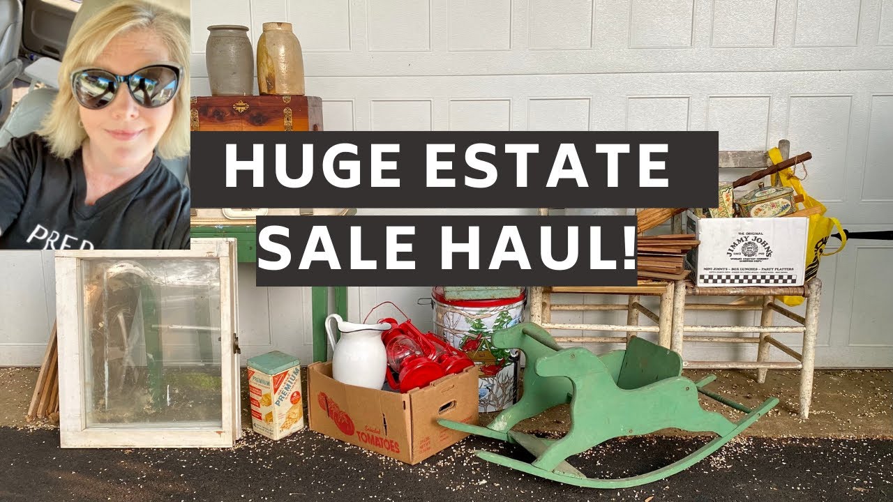 Flipping Estate Sale Finds for Resale/Huge Haul! Upcycling Projects & Flips, Vintage Treasures, DIY