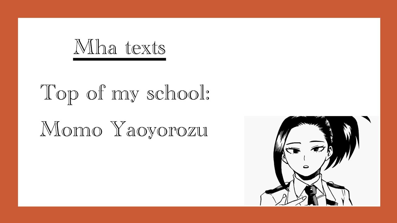 Top of my School | Mha texts