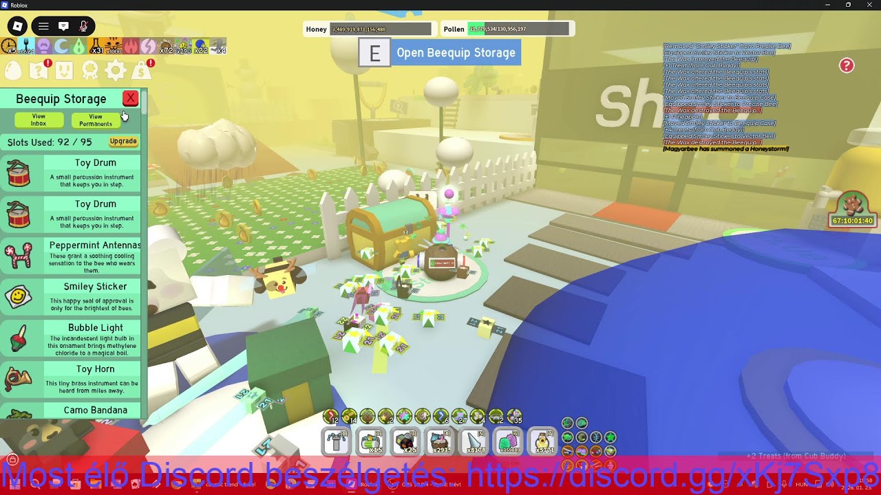 Bee Swarm caustic lucky