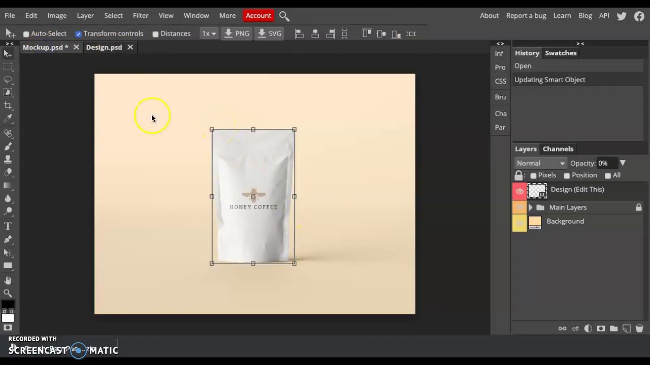 Photopea Creating A Mockup For Logo