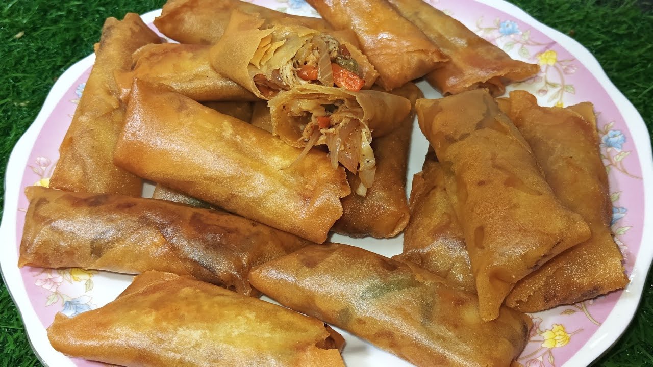 Chicken Spring Rolls - Ramzan Iftar Special Recipe/Crispy Chicken Spring Rolls/Spring Rolls