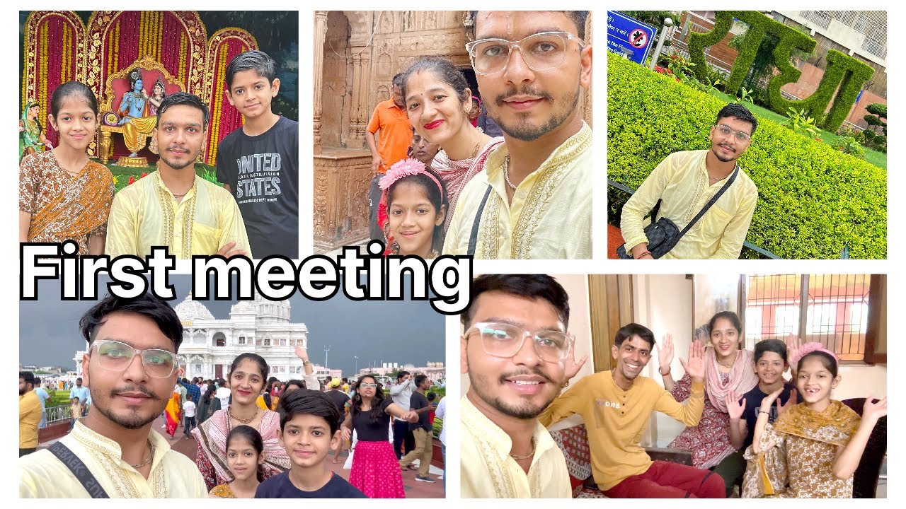 First Meeting With Subscriber In Vrindavan @vrindavan_vilasini  || Kanha Life