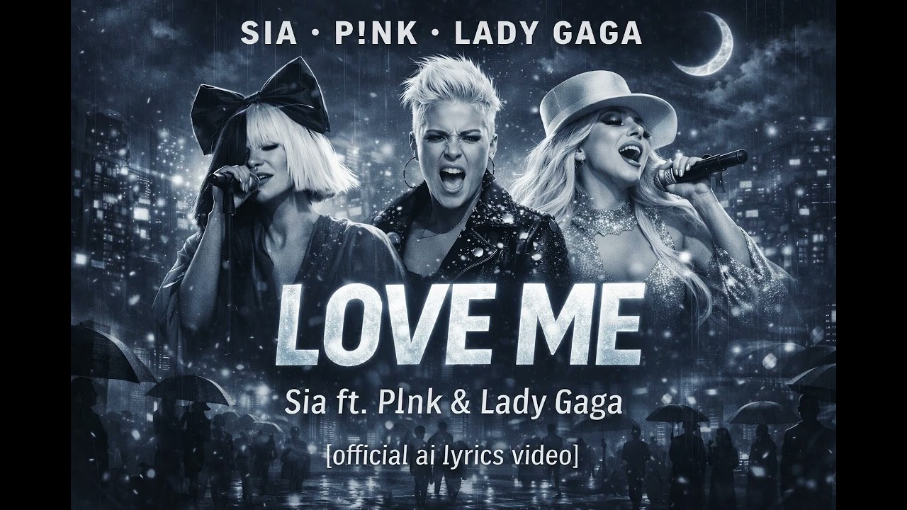 LOVE ME – Sia ft. P!nk & Lady Gaga [official ai lyrics video]