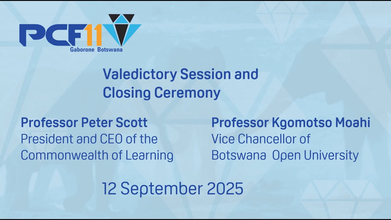 Valedictory Session and Closing Ceremony for PCF11