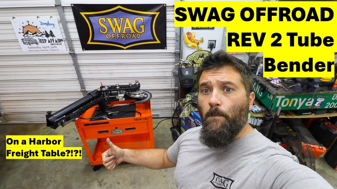 Установка трубогиба SWAG OFFROAD REV 2 на грузовую инструментальную тележку Harbor Freight