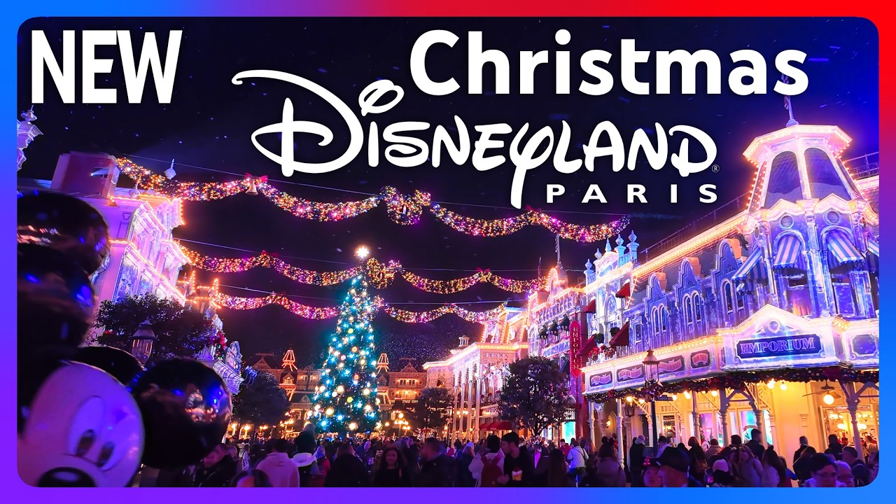 NEW Christmas Animations on Main Street USA at Disneyland Paris - Christmas 2025