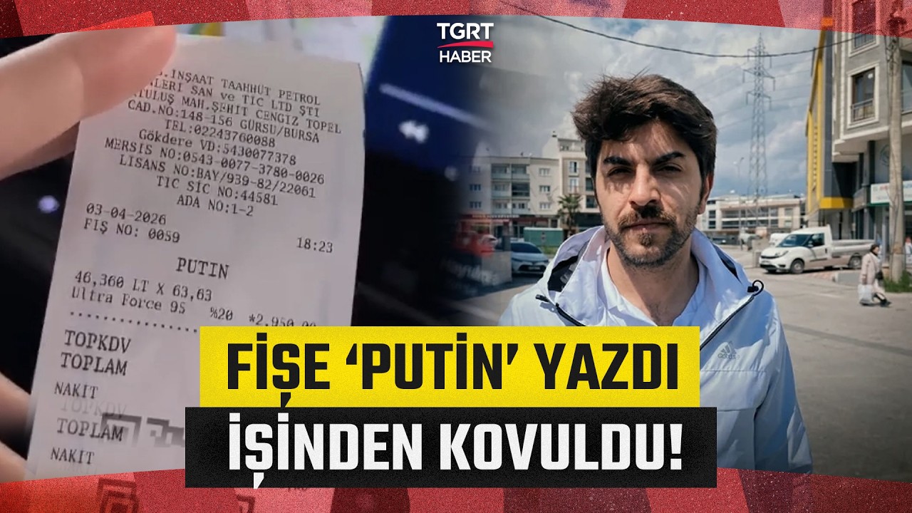 Rus Plakayı Okuyamayınca Fişe &lsquo;Putin&rsquo; Yazdı! İşinden Oldu - TGRT Haber