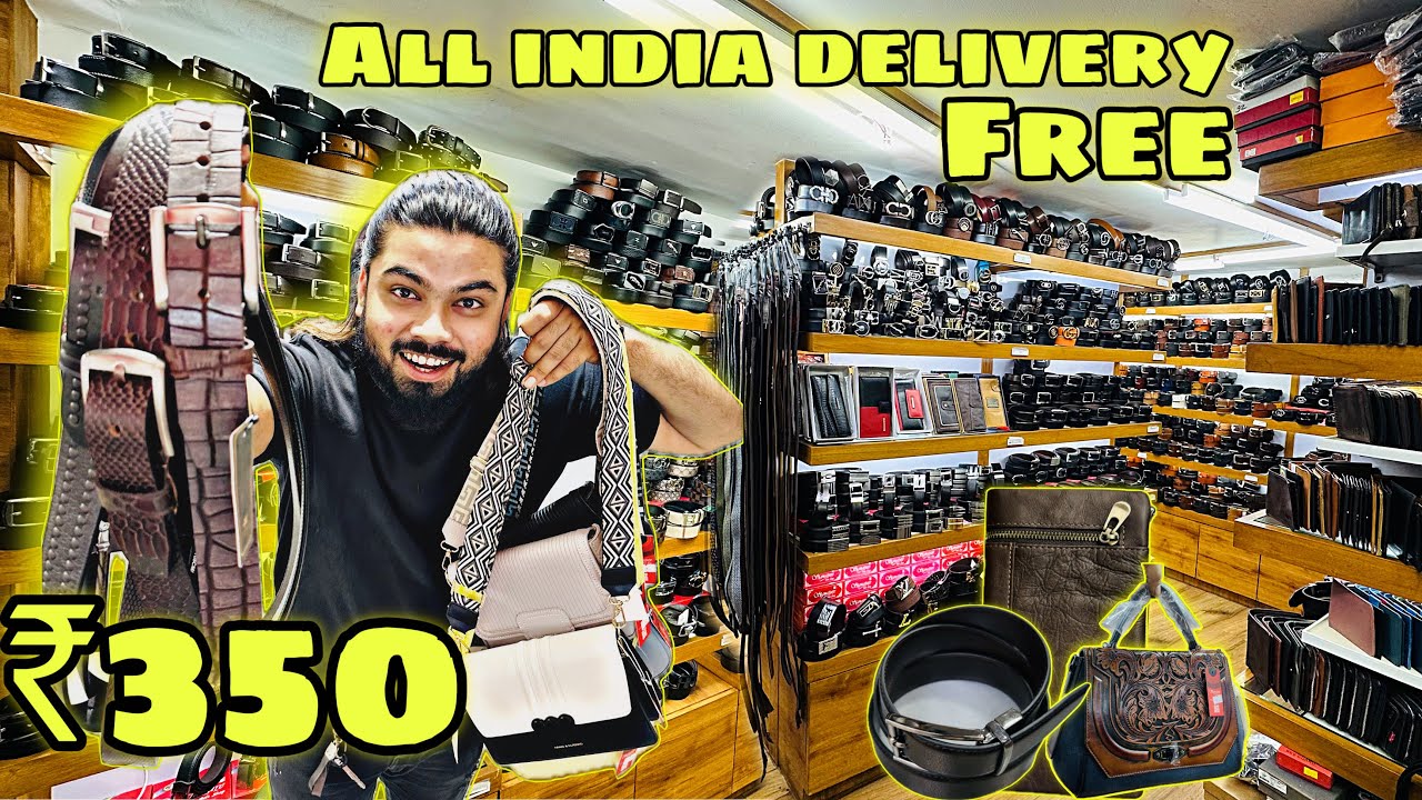 Leather belt, purse, bag, side pocket, duffle bag | best shop in Gujarat | @Sezu vlogs