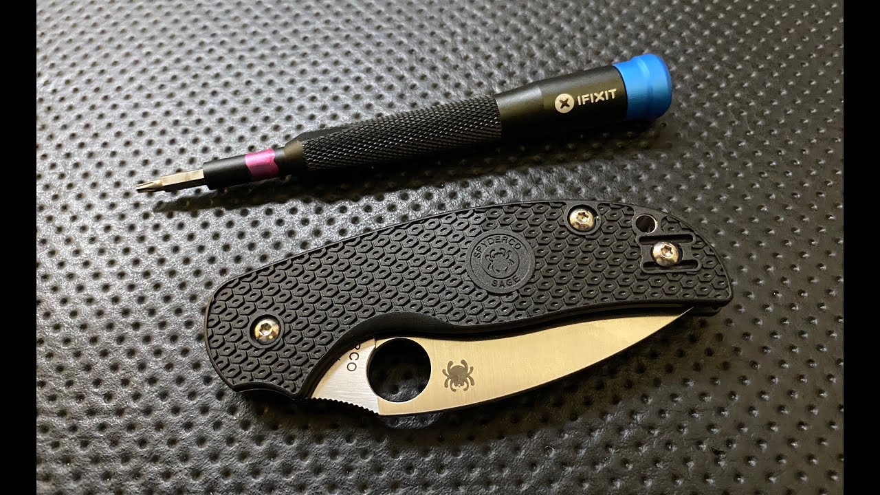 How to disassemble and maintain the Spyderco Sage 5 Lightweight Pocketknife