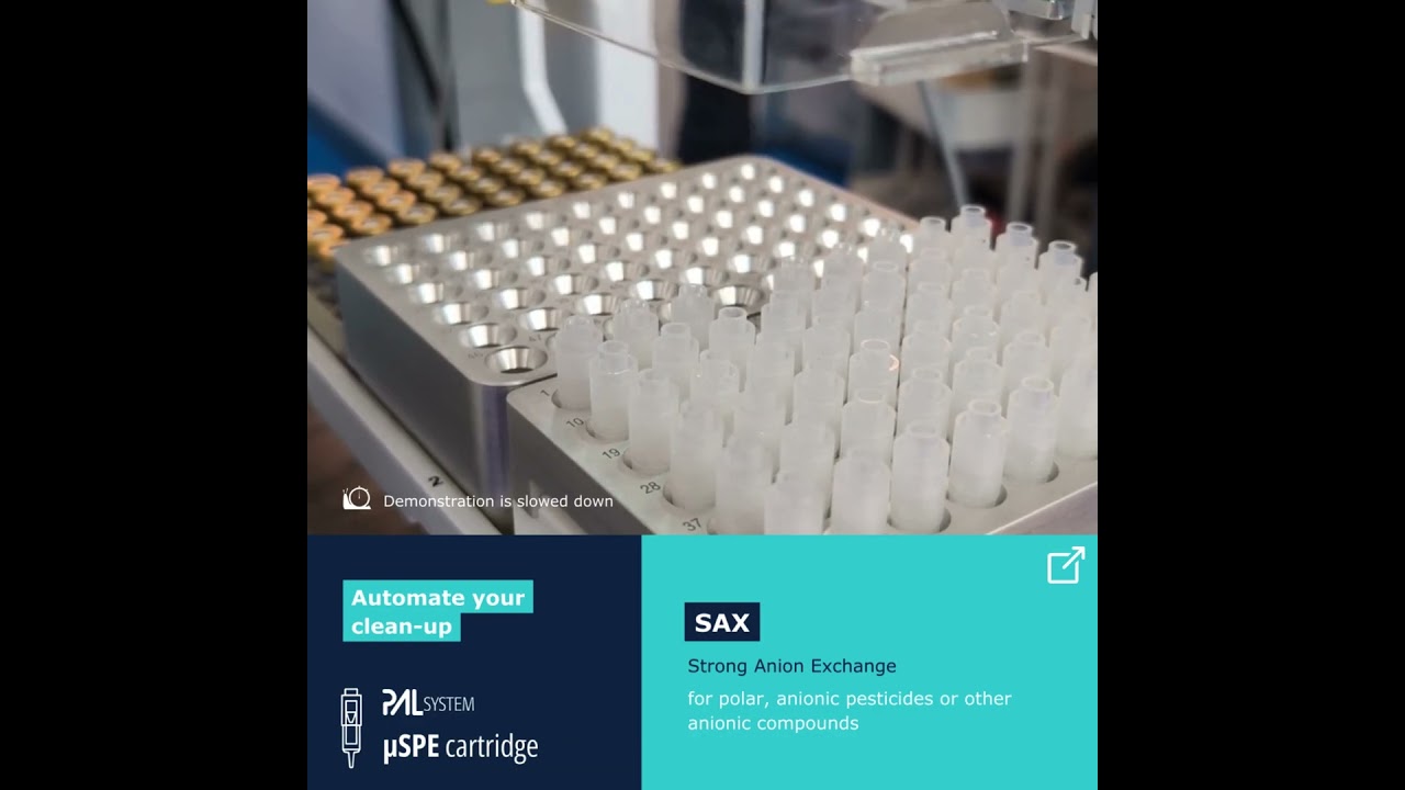 Automated sample preparation with PAL &micro;SPE  SAX Cartridges  #automation #palsystem #product