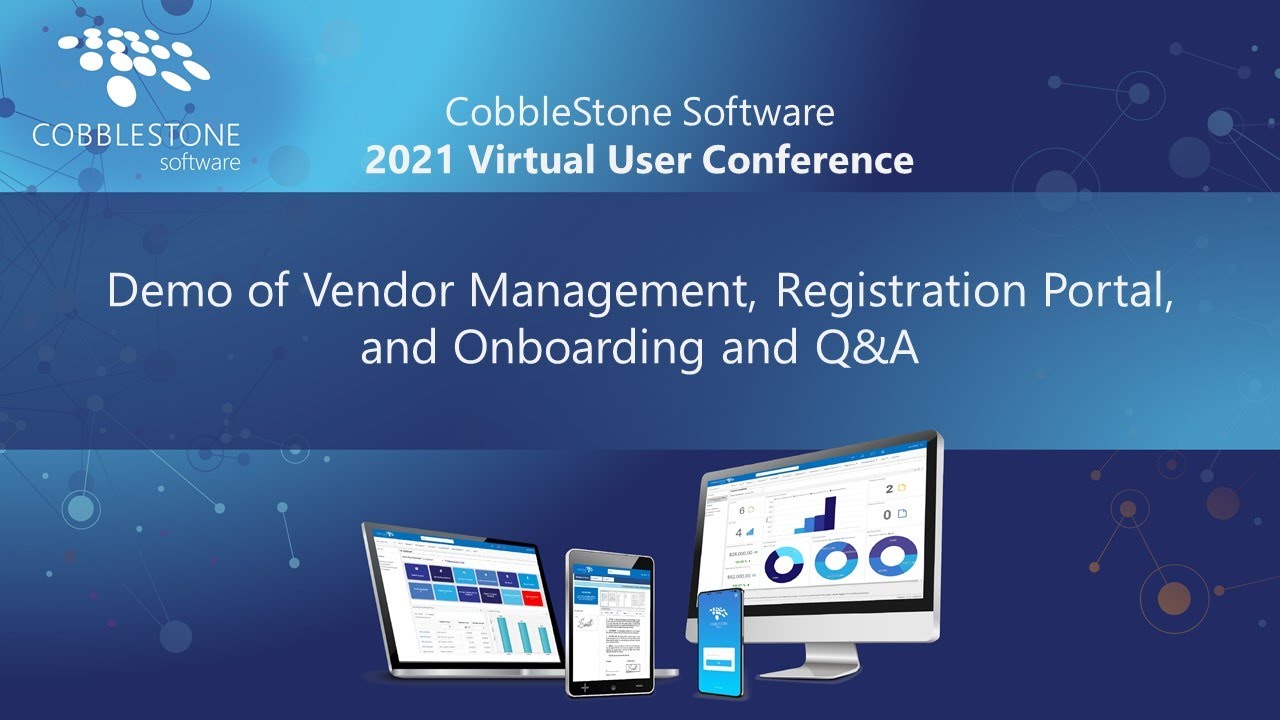 Vendor Management, Registration, & Onboarding | CobbleStone Software 2021