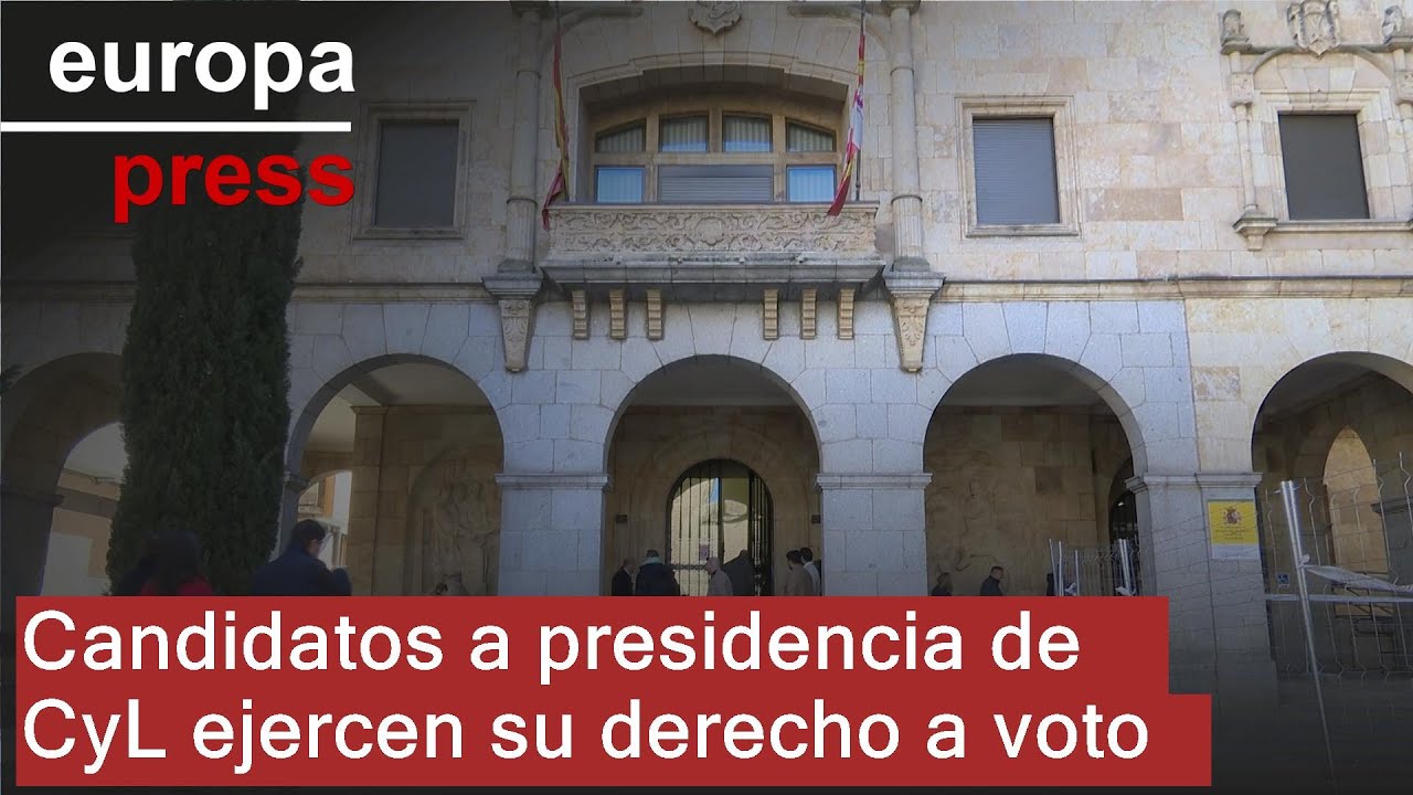 Los candidatos a la presidencia de la Junta de CyL ejercen su derecho a voto