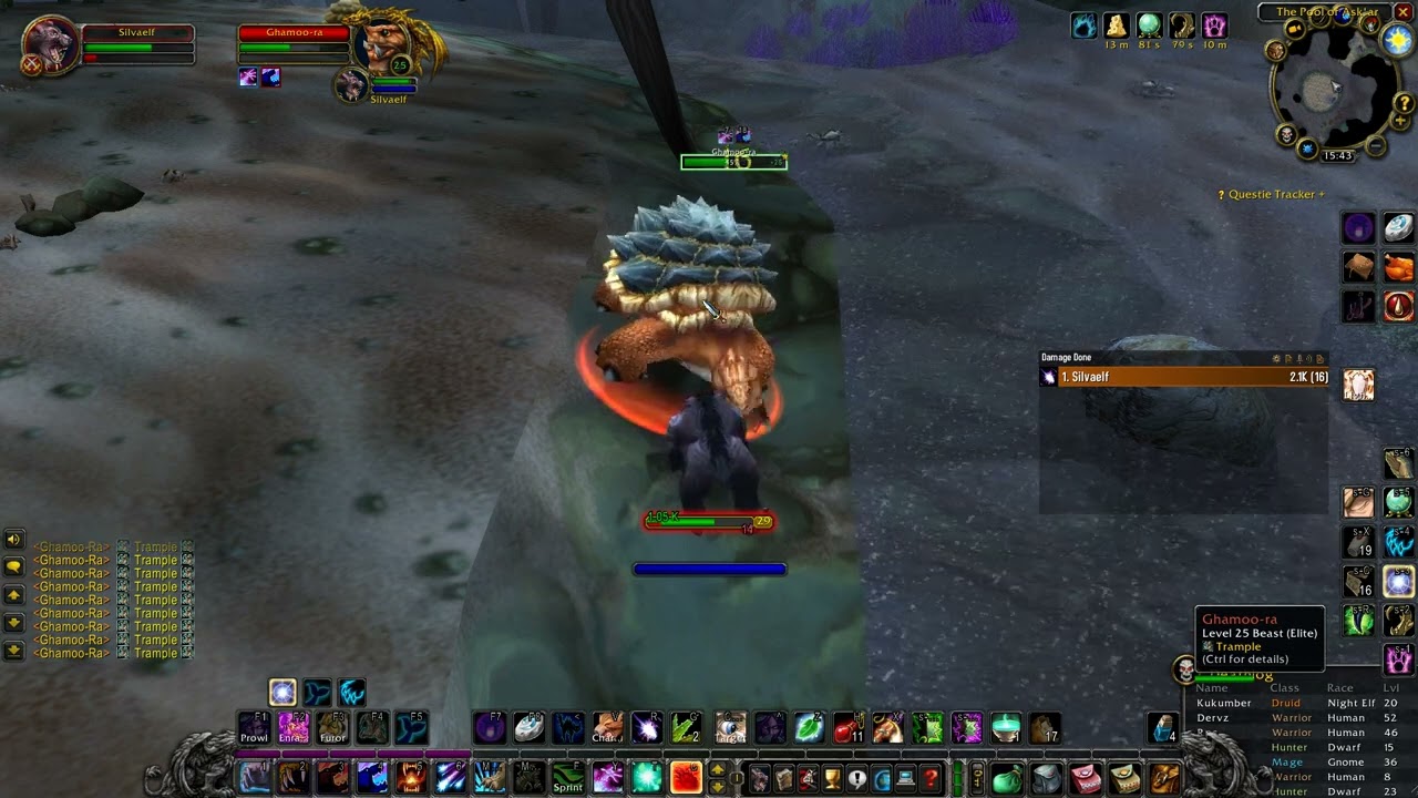 Ghamoo ra LvL 29 Druid Hardcore WoW
