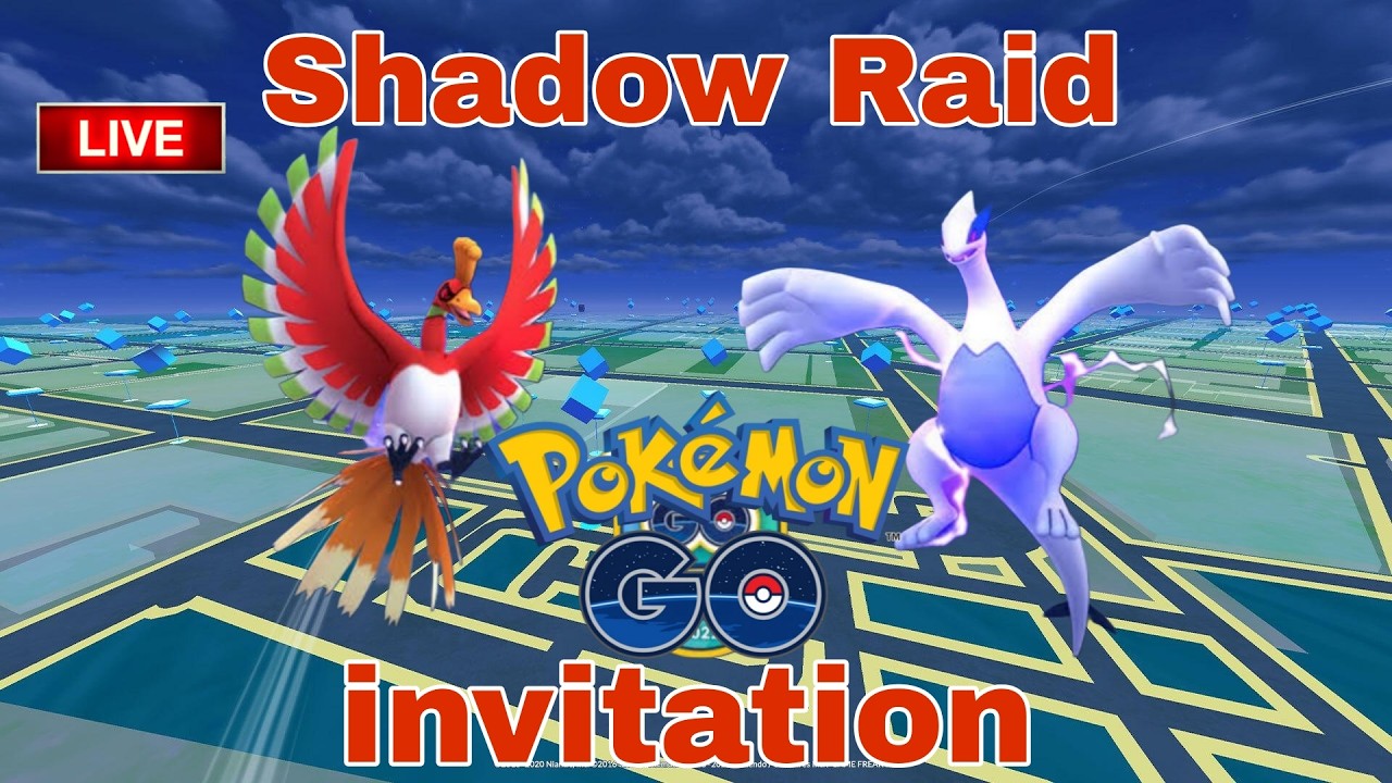 🔴Live shadow lugia & Ho-oh Raid  invitation by  #raj4t5   in  #pokemon go