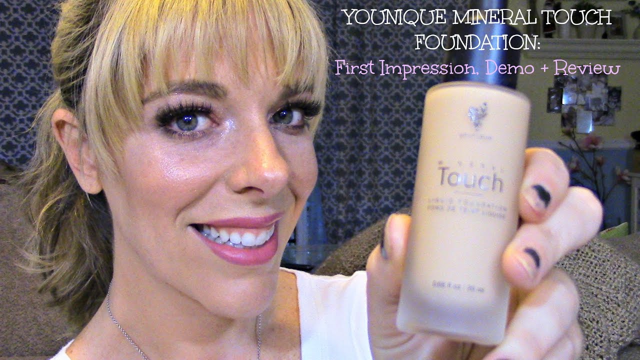 Younique Mineral Touch Liquid Foundation: First Impression, Demo + Review!