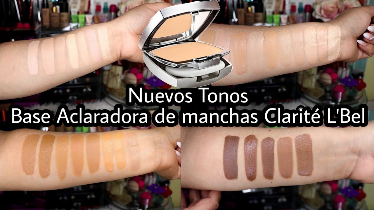 Guía de Tonos BASE CLARITÉ L'BEL aclaradora de manchas || Pao Pajarito Beauty