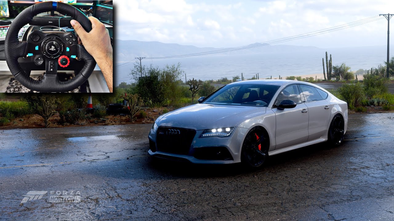 AUDI RS7 3400HP Forza Horizon 5 Logitech G29 Gameplay