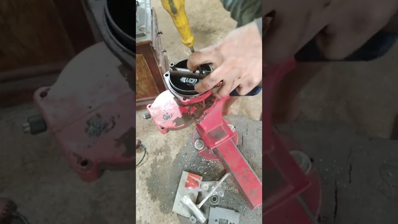 como trocar o tambor de embreagem perfurador de solo 52 e 43