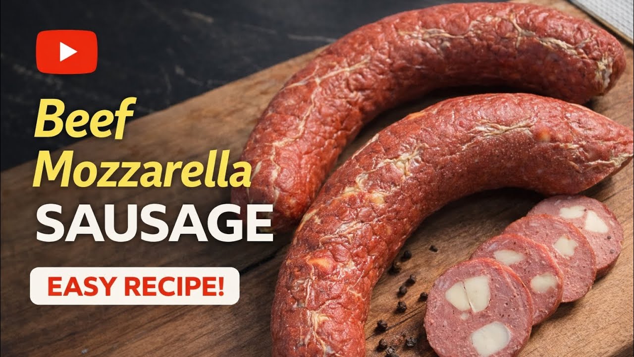 How to make Beef & Mozzarella sausage | Deli-Style Sausage Recipe