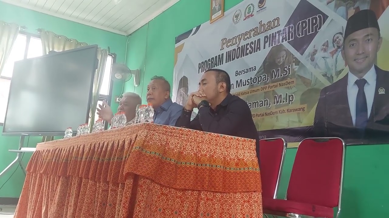 Sambutan wakil ketua DPR RI Bp Saan Mustopa.