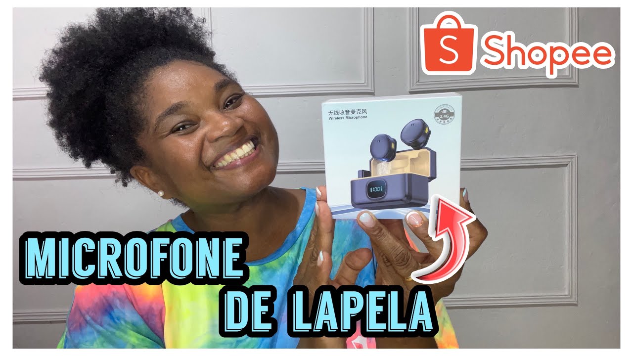MICROFONE DE LAPELA SEM FIO DA SHOPEE|VALEU SUPER A PENA
