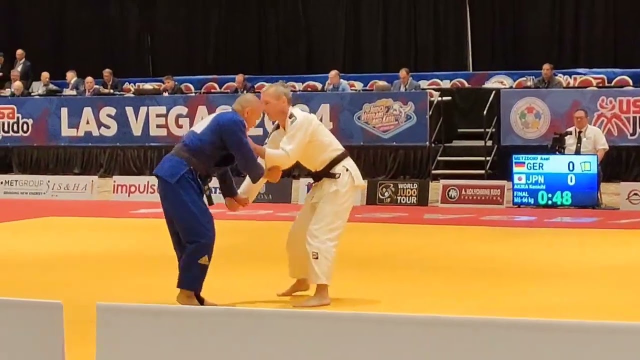 2024年ラスベガス世界ベテランズ柔道選手権大会M6-66キロ級　決勝戦 Final　Axel METZDORF (GER)戦　Las Vegas Judo World Veterans 2024