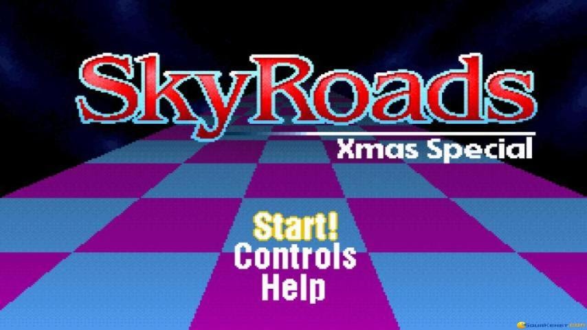 Skyroads X-mas Edition gameplay (PC Game, 1994)