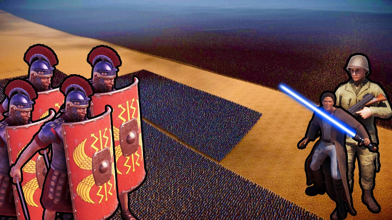 20 MILLION ROMAN SOLDIERS vs 60,000 JEDI KNIGHTS + 150,000 AMERICAN SOLDIER ASSAULT | UEBS 2