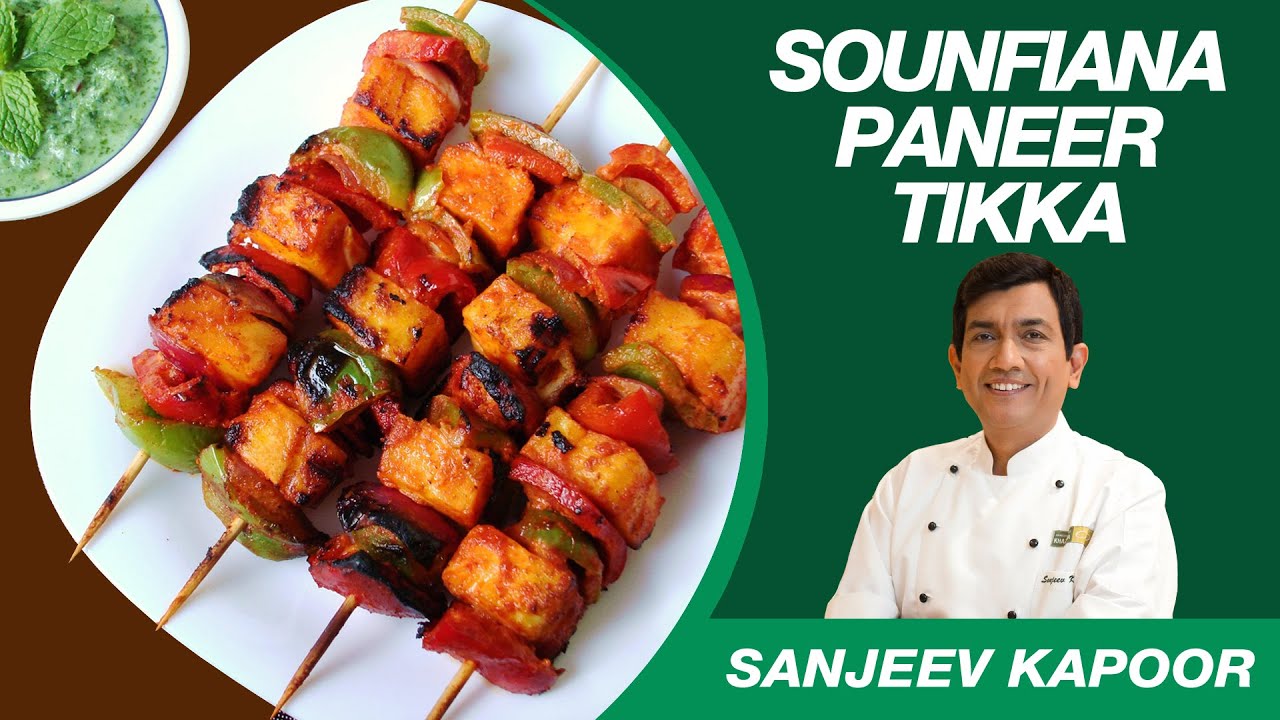 Paneer Tikka Sounfiana Dry Recipe from Sanjeev Kapoor's Kitchen