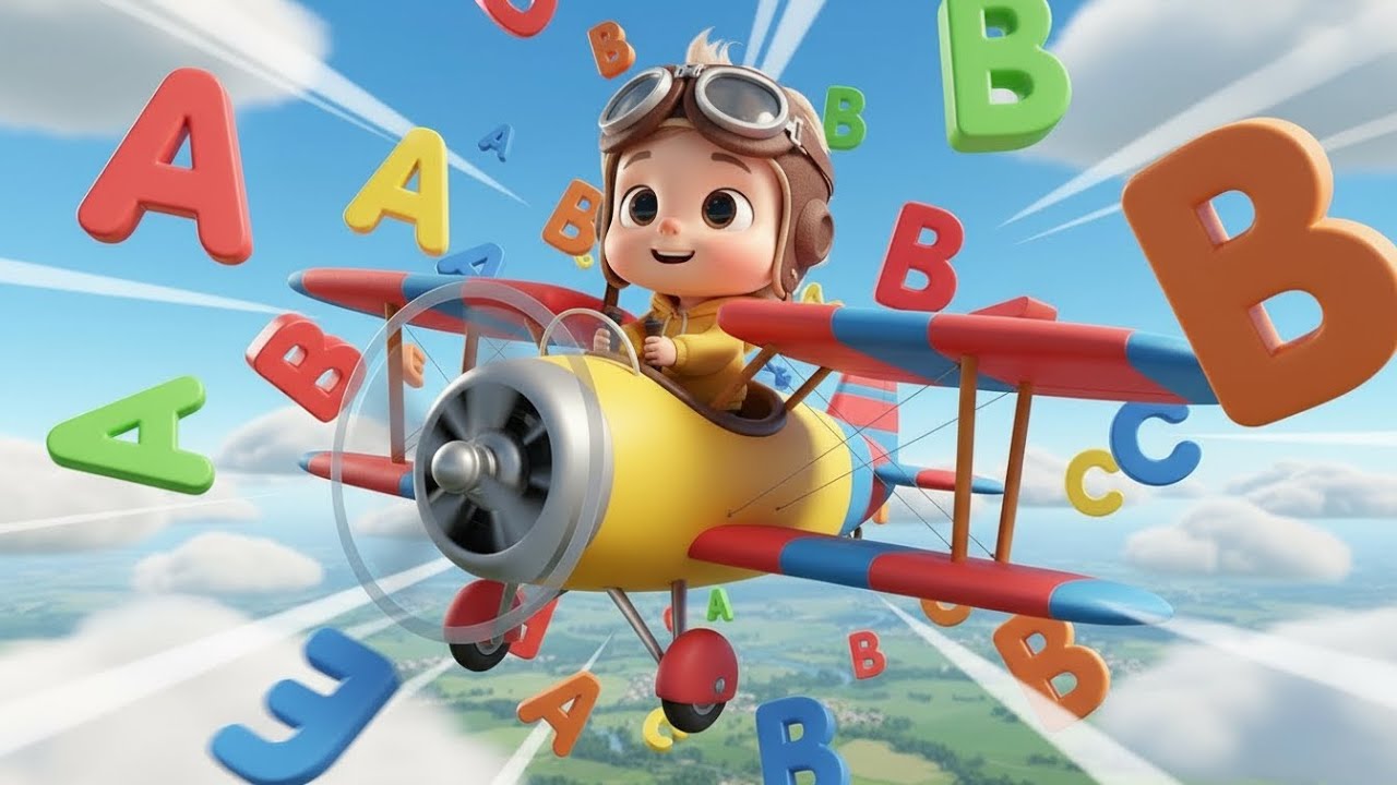 A to Z ABC Song ✈️ | Learn Alphabets with Flying Baby | Kids Rhymes |ABC Bliss Kids