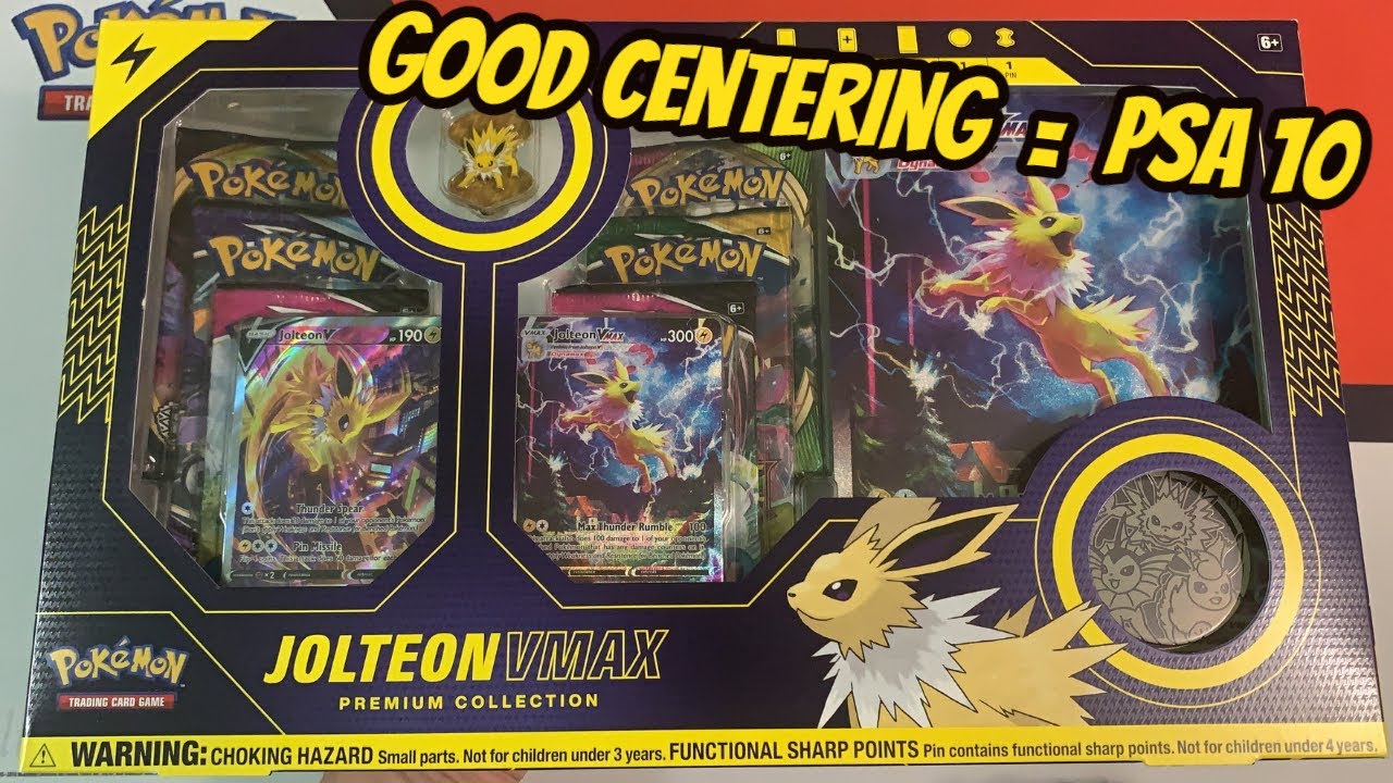 How to look for well centered Jolteon VMAX Promo Cards
