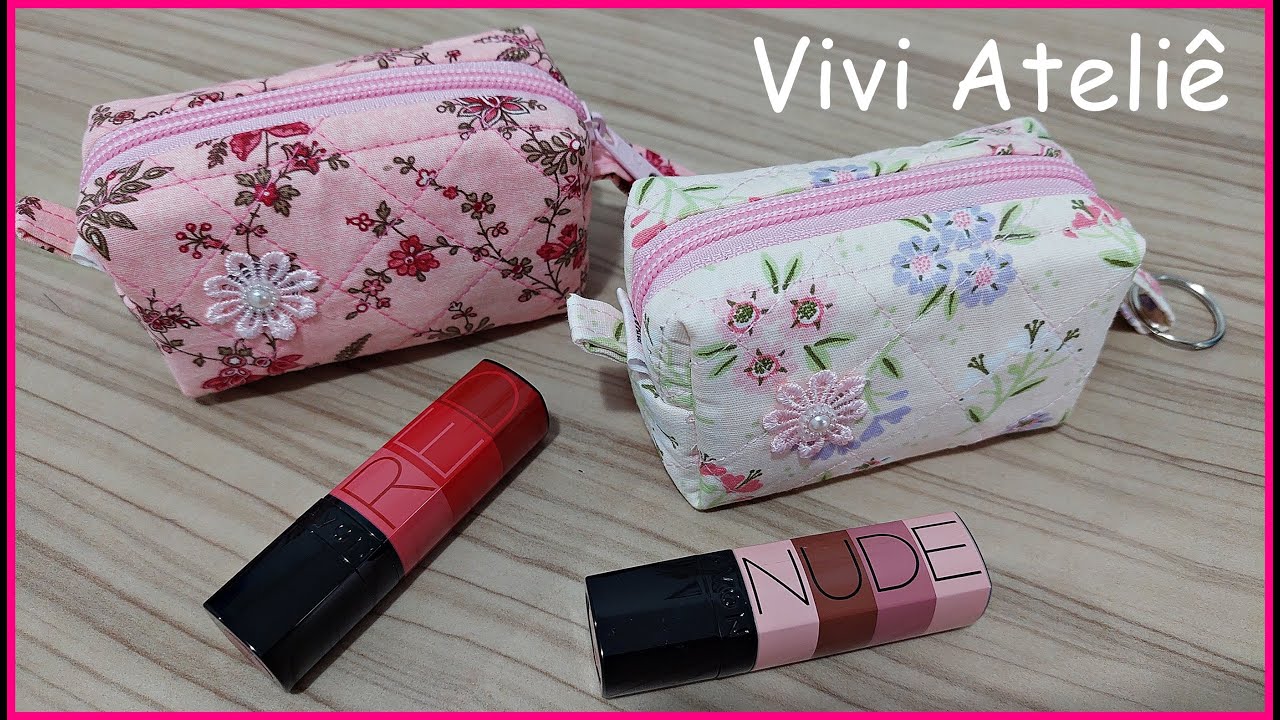 Mini N&eacute;cessaire | Uma Linda Lembrancinha | Passo a Passo | Vivi Ateli&ecirc;