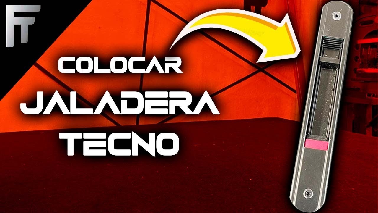 🔴Como colocar una Jaladera de embutir TECNO para ventanas de aluminio corredizas.