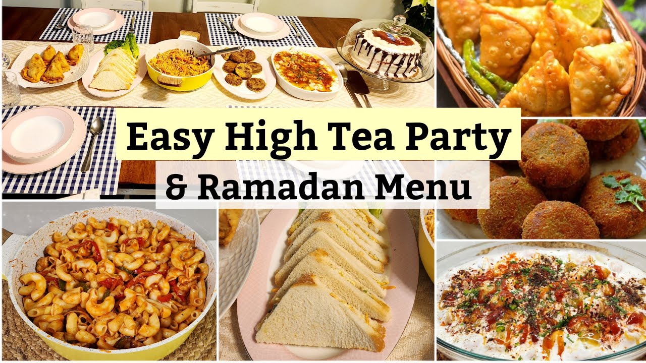 How i Arranged 9 Dishes Hi Tea Party At Home | Ramadan Iftar Recipes | Aloo Samosa | Dahi Baray