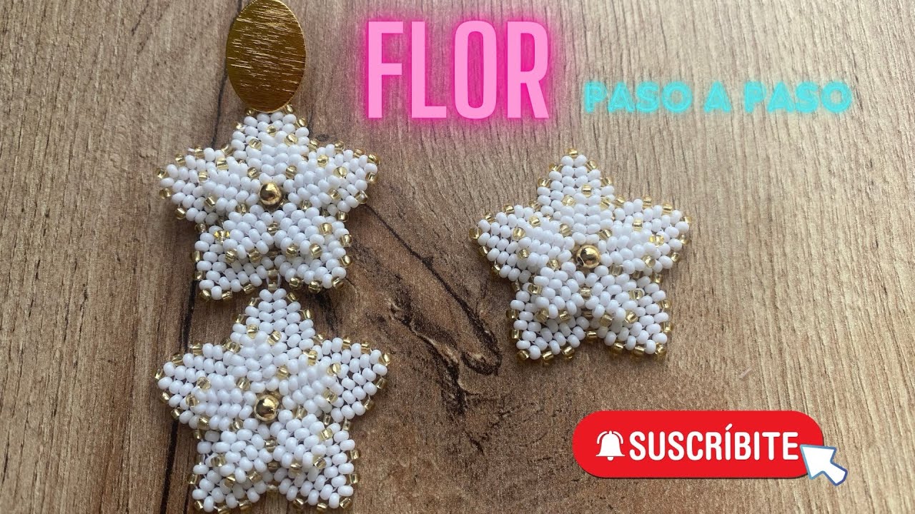Flor en mostacilla paso a paso