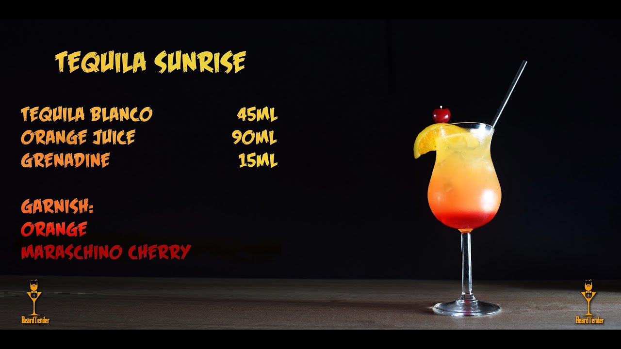 Kako napraviti koktel Tequila Sunrise