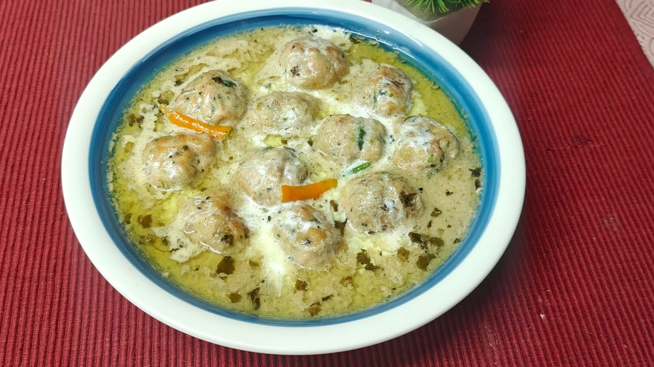 Creamy Afghani malai  Chicken Kofta Curry 🤍 | Soft & Juicy Chicken Kofta Recipe 🍗