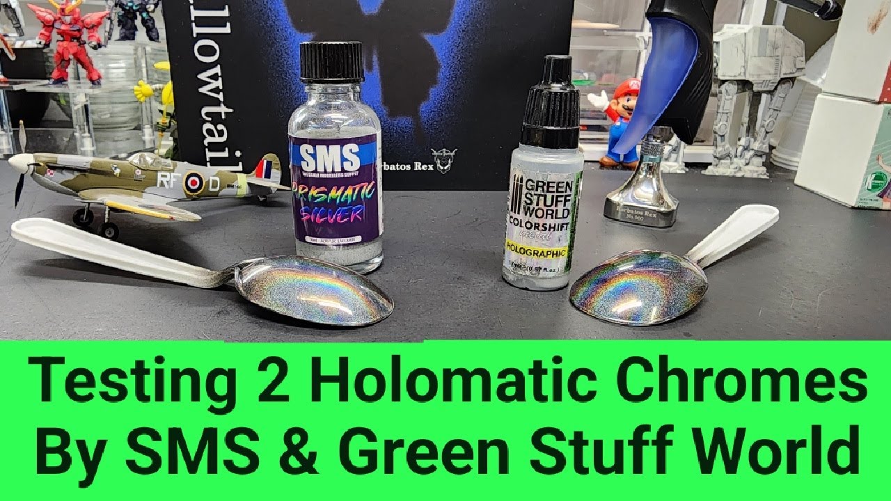 Testing 2 Holomatic Chrome Paints By SMS & Green Stuff World