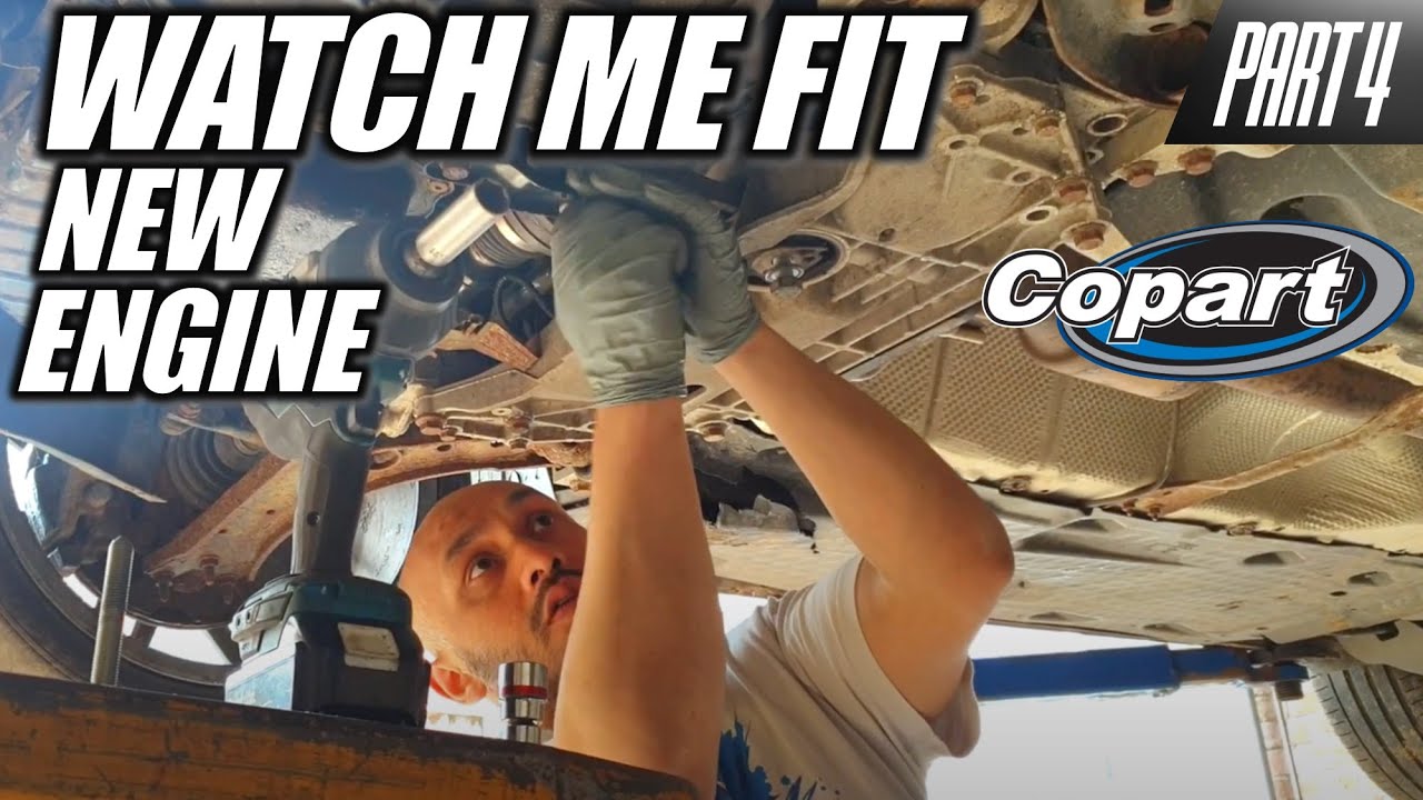 Fitting Engine To Salvage Audi A3 Black Edition From Copart UK