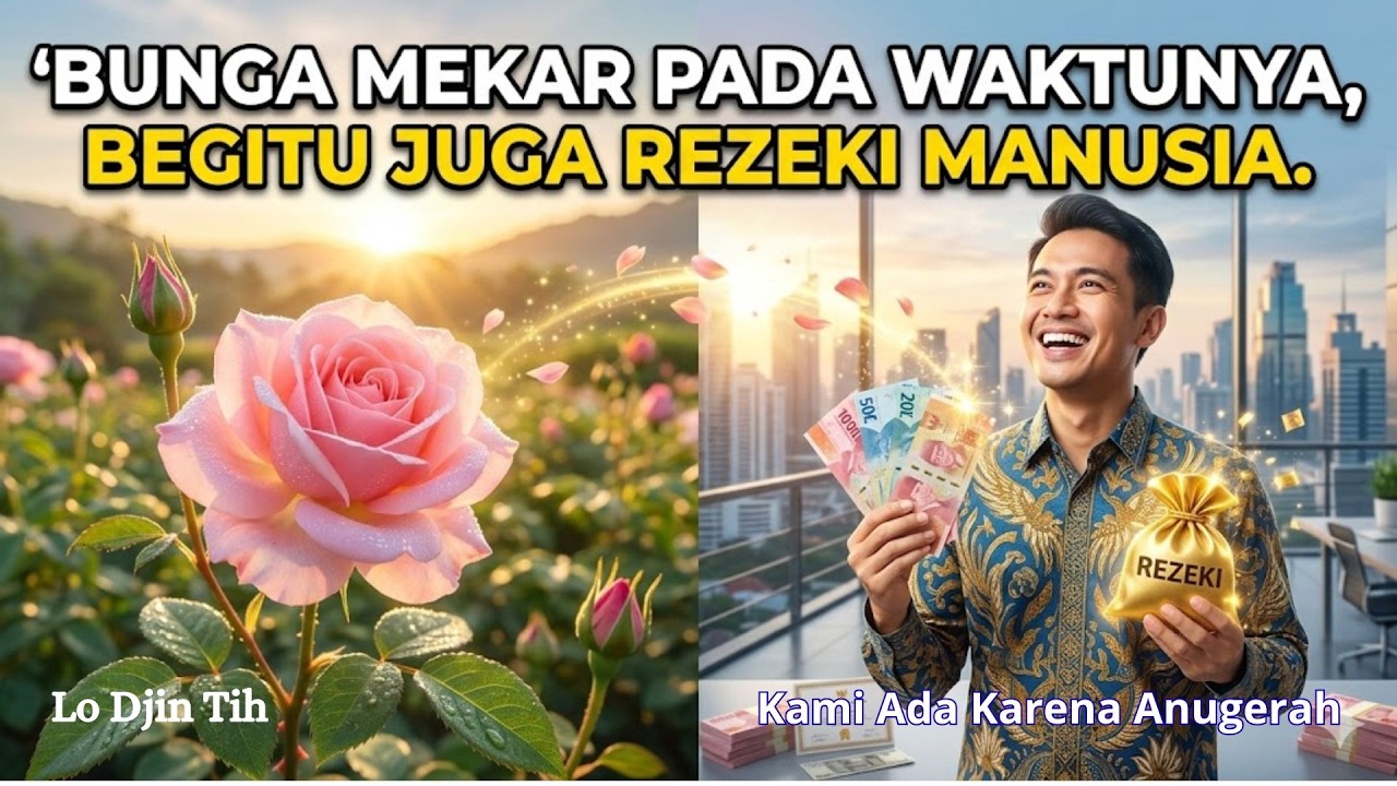 BUNGA MEKAR PADA WAKTUNYA, BEGITU JUGA REZEKI MANUSIA.