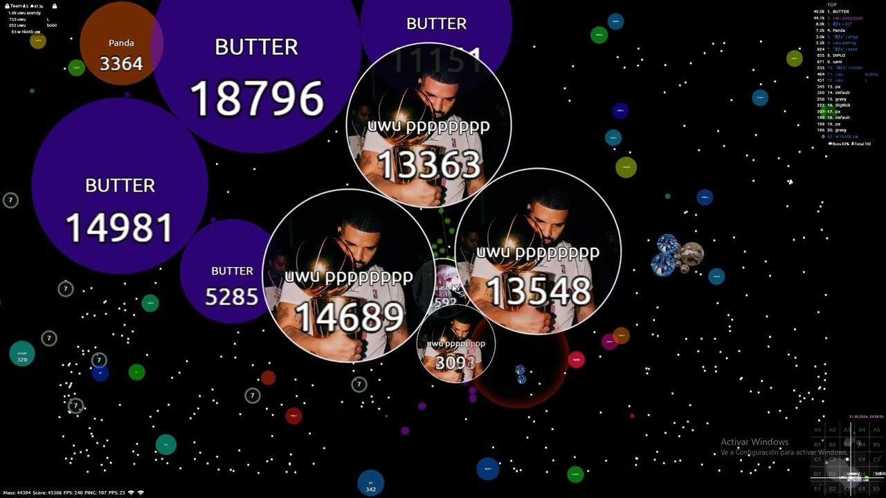 Agario  ー AWT TOURNAMENT WINNER Uwu ft (Reflection, Three-Point)🏆
