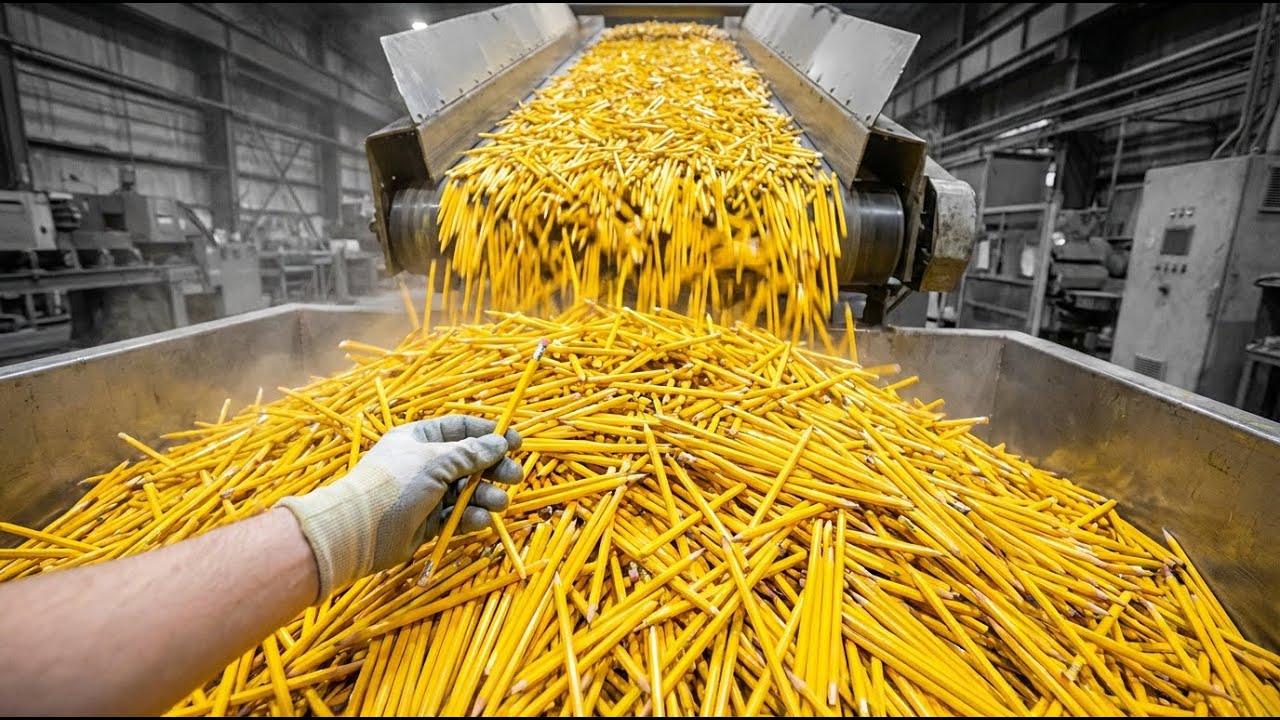 The Incredible Process of Making Wooden Pencils At Scale