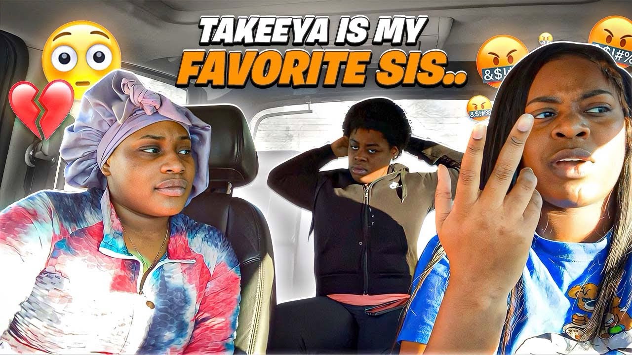 TELLING BINKS TAKEEYA IS MY FAVORITE SISTER TO SEE HER REACTION ( SHE GETS ANGRY😡)