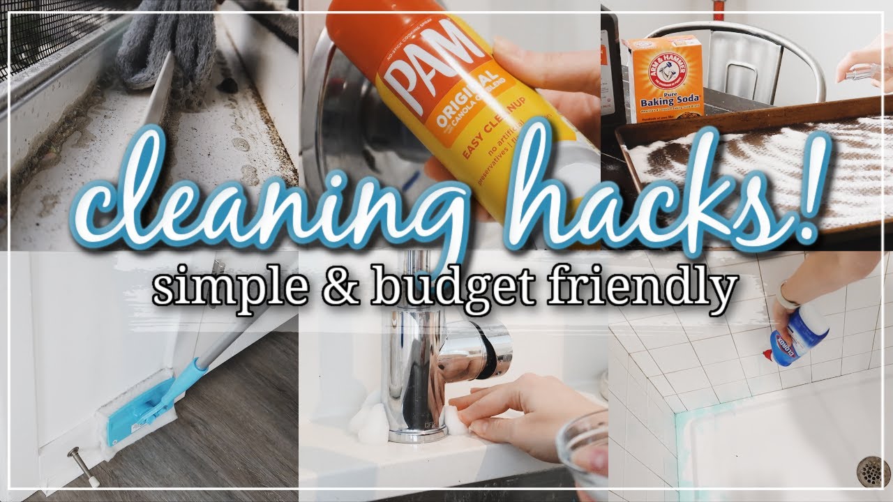 SIMPLE & EASY CLEANING HACKS 2021 (Spring Clean FASTER!) / GENIUS BUDGET CLEANING HACKS & IDEAS
